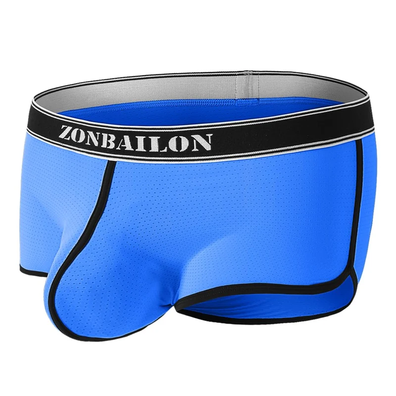 HerrenBoxershorts Sexy Atmungsaktiv und Hautfreundlich Bequem Blau XL, Blau XL