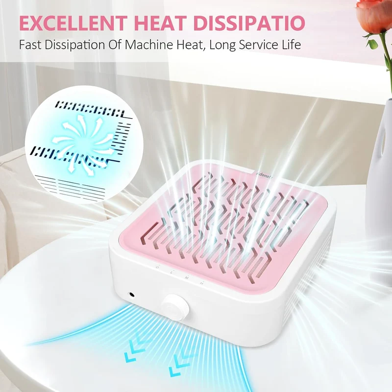 Nagelstaubsauger mit Filter - Professionelle Nail Dust Collector für Anfänger - Einstellbare Staubab