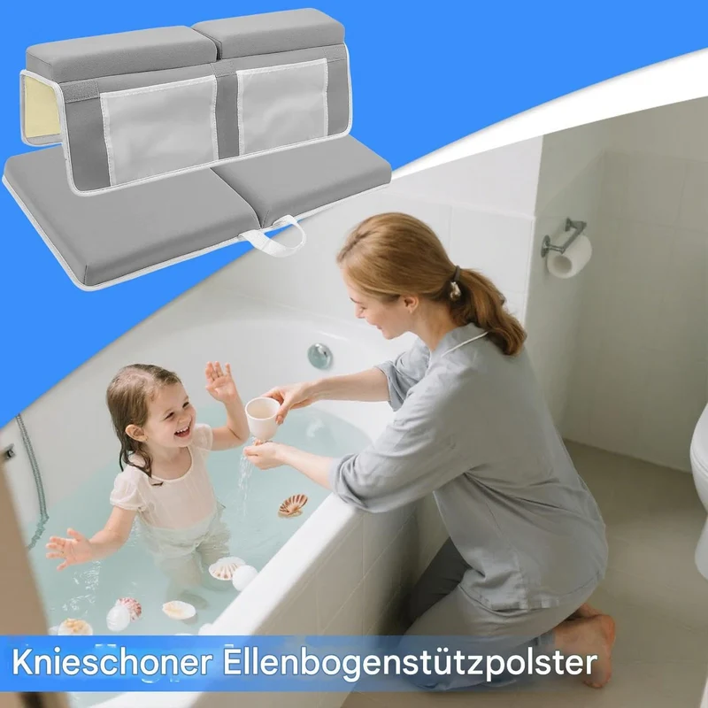 Bade-Kniekissen | Knieschoner für die Badewanne,Kissen Weiche rutschfeste Komfortable Schaumstoffauf