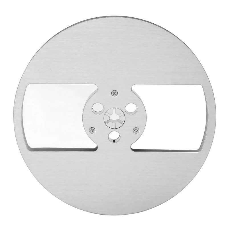 7-Zoll-Leerspule, Aluminiumlegierung, 2-Loch-Tonband-Leerspule, Ersatzteil, 184 G, für Nab-Flansch,