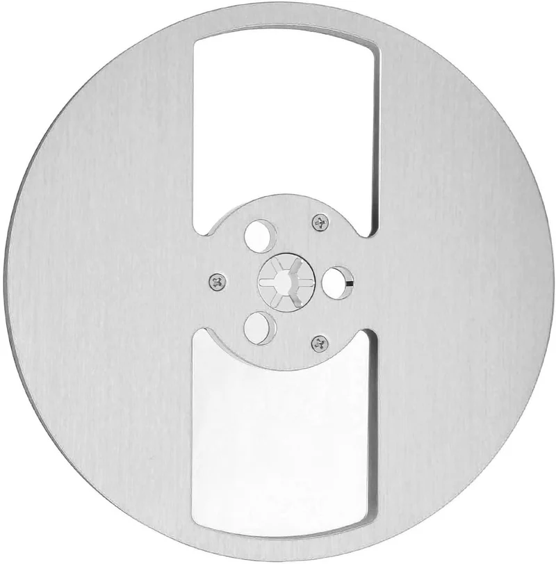 7-Zoll-Leerspule, Aluminiumlegierung, 2-Loch-Tonband-Leerspule, Ersatzteil, 184 G, für Nab-Flansch,