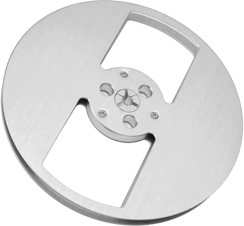 7-Zoll-Leerspule, Aluminiumlegierung, 2-Loch-Tonband-Leerspule, Ersatzteil, 184 G, für Nab-Flansch,