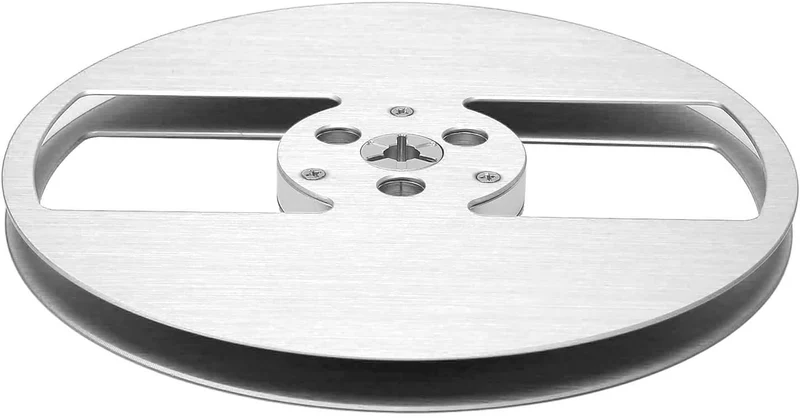 7-Zoll-Leerspule, Aluminiumlegierung, 2-Loch-Tonband-Leerspule, Ersatzteil, 184 G, für Nab-Flansch,