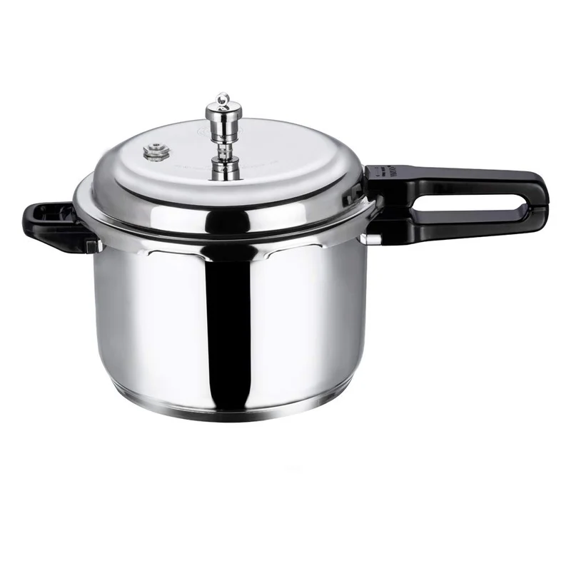 Vinod Pressure Cooker 7 ltr Edelstahl Schnellkochtopf mit Glasdeckel, induktionsgeeignet hochwertige