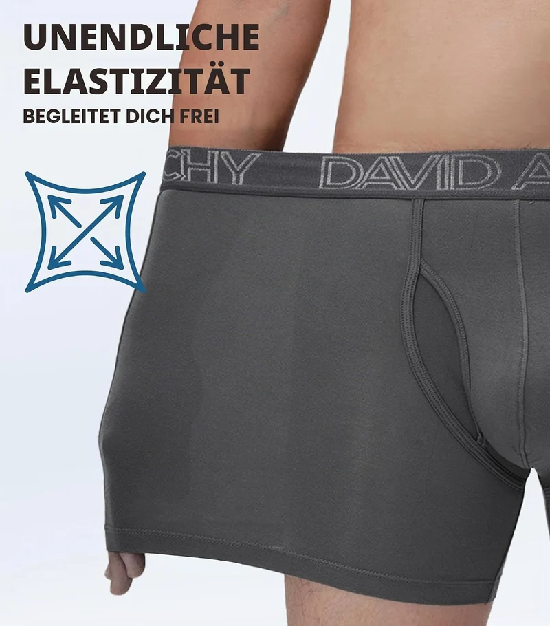 DAVID ARCHY Herren Boxershorts Mehrfachpack, Stretcken Klassischer Retroshorts, Unterhosen Männer, 5