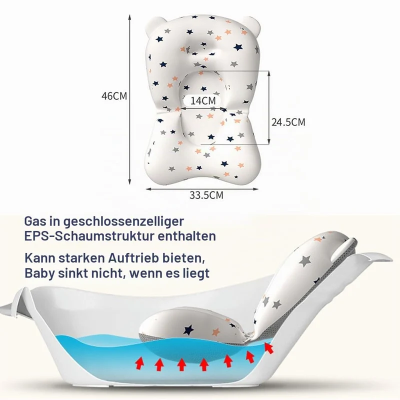 Babys Badekissen,Baby Badewanne Pad,Einsatz Babywanne Badewanneneinsatz,Neugeborenen Badewanne Pad,S