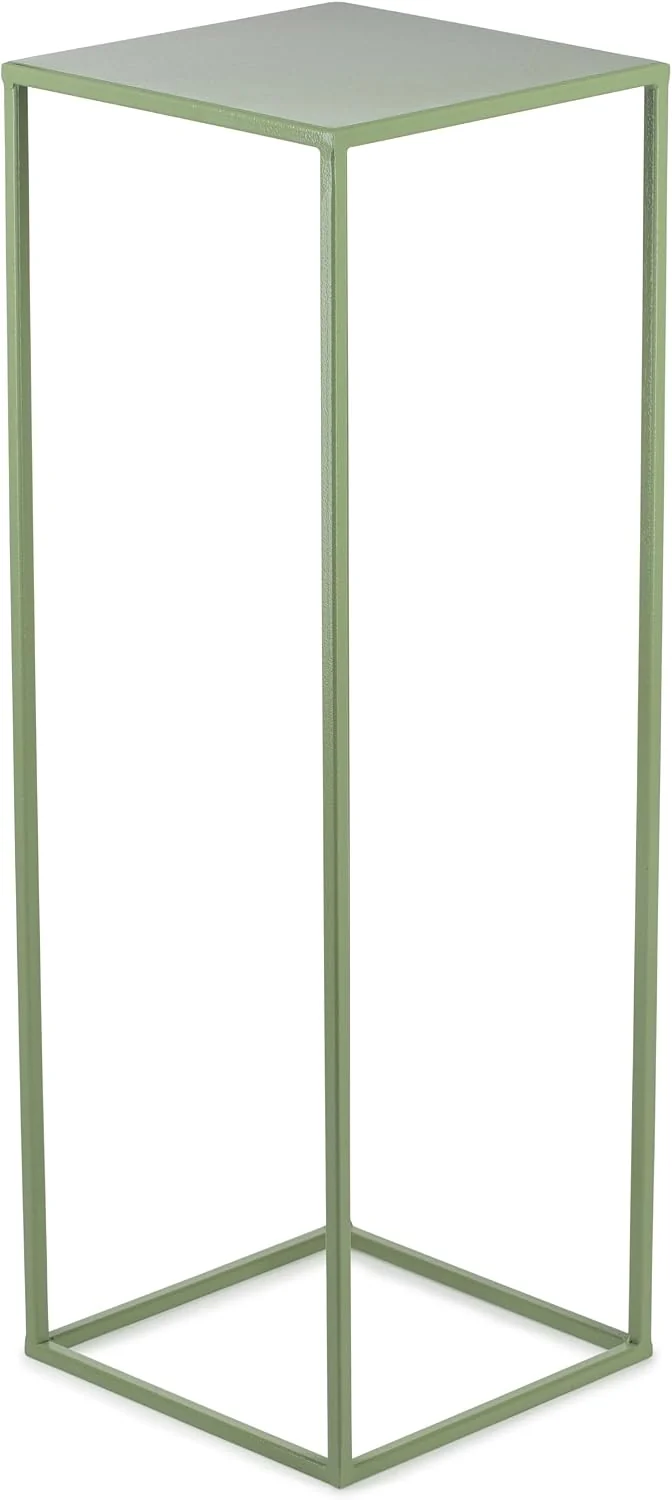 Blumenständer Metall Grün 70 cm Hoch - Solider und Robuster Blumenhocker Metall - Pflanzenständer fü