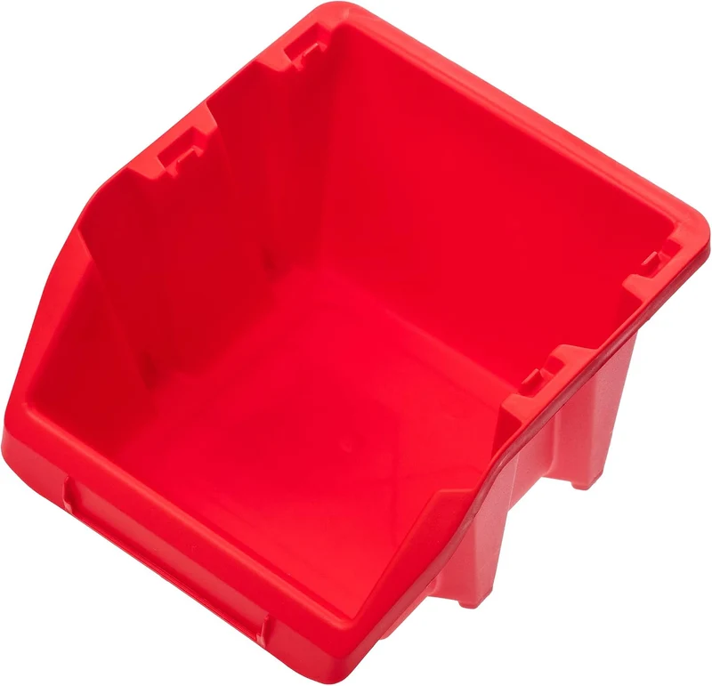 KADAX Werkstatt-Stapelkiste, kleine Sortierbox aus PP Kunststoff, Sichtlagerbox in verschiedenen Grö