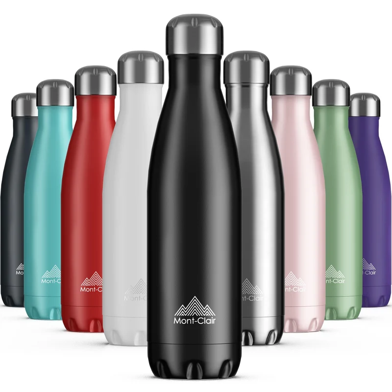 Mont-Clair Trinkflasche Edelstahl - Thermosflasche - BPA-freie - Water Bottle, Edelstahl trinkflasch