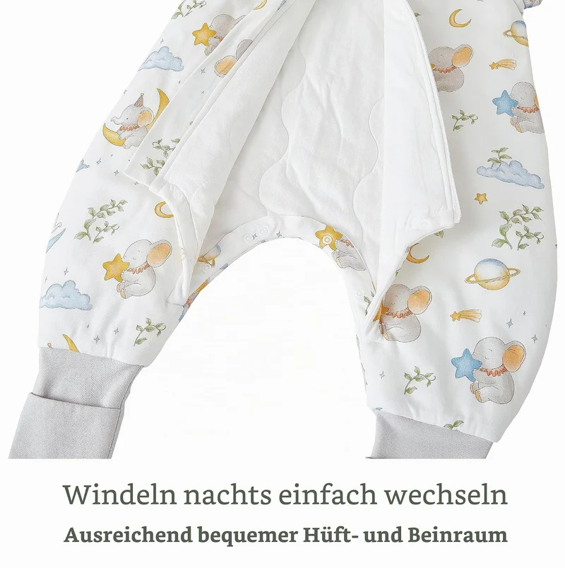 Chilsuessy Baby Winterschlafsack Schlafsack mit Füssen Warm Kinder Ganzjahres Winter Schlafsack Schl