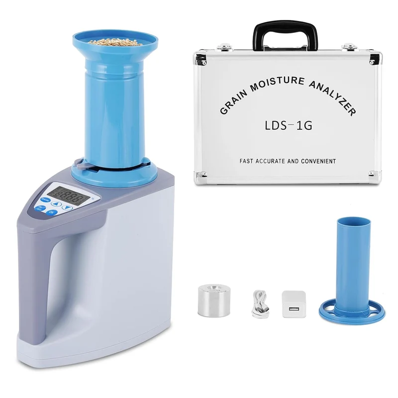 YJINGRUI LDS-1G Digitaler Getreide-Samen-Feuchtigkeitsmessgerät mit Mikrocomputer-Kontrolle, Feuchti