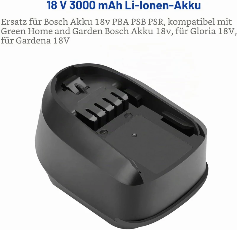 Shentec 18V 3000mAh Li-ion Ersatzakku für Bosch Haus und Garten 18V akku Werkzeuge,für Gardena akku,