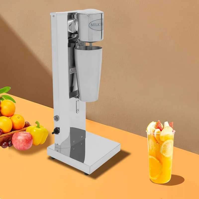 Drink Mixer 180w GeträNkemixer Mit 2 Geschwindigkeitsstufen 18000 U/Min 650ml Edelstahl Mischbecher