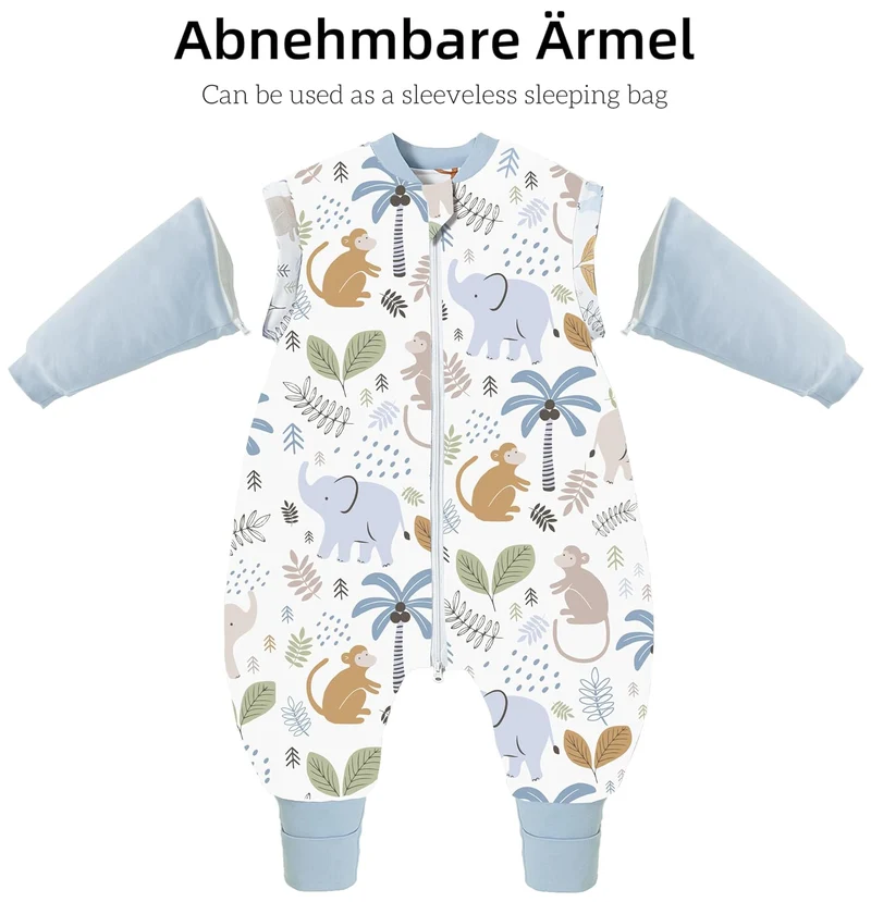 Chilsuessy Baby Winterschlafsack Schlafsack mit Füssen Warm Kinder Ganzjahres Winter Schlafsack Schl
