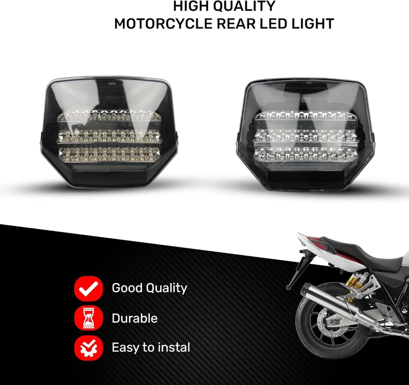 aVDB-moto LED Bremslicht kompatibel mit HONDA CB 1300 CB1300 CB-1300 SC54 2003-2015 + integriertem b