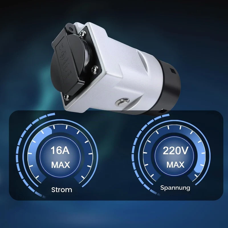 V2L Adapter Kompatibel mit XPENG EVs, 16A 220V Fahrzeug-Ladeadapter, Passend für XPENG G6 G9 P7, Typ
