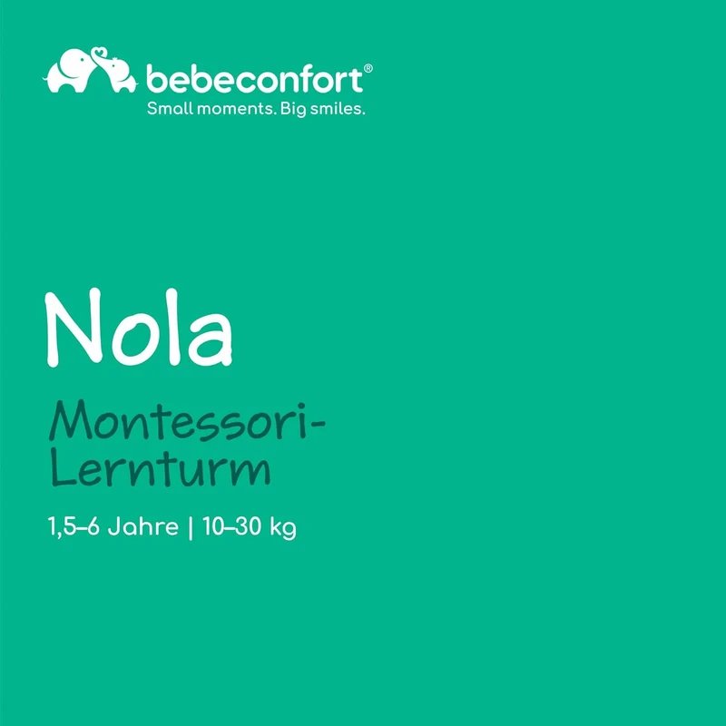 Bebeconfort Nola, Montessori Lernturm Kinder, 1,5–6 Jahre (bis zu 30 kg), 3 Höhenstufen, geprüfte Si