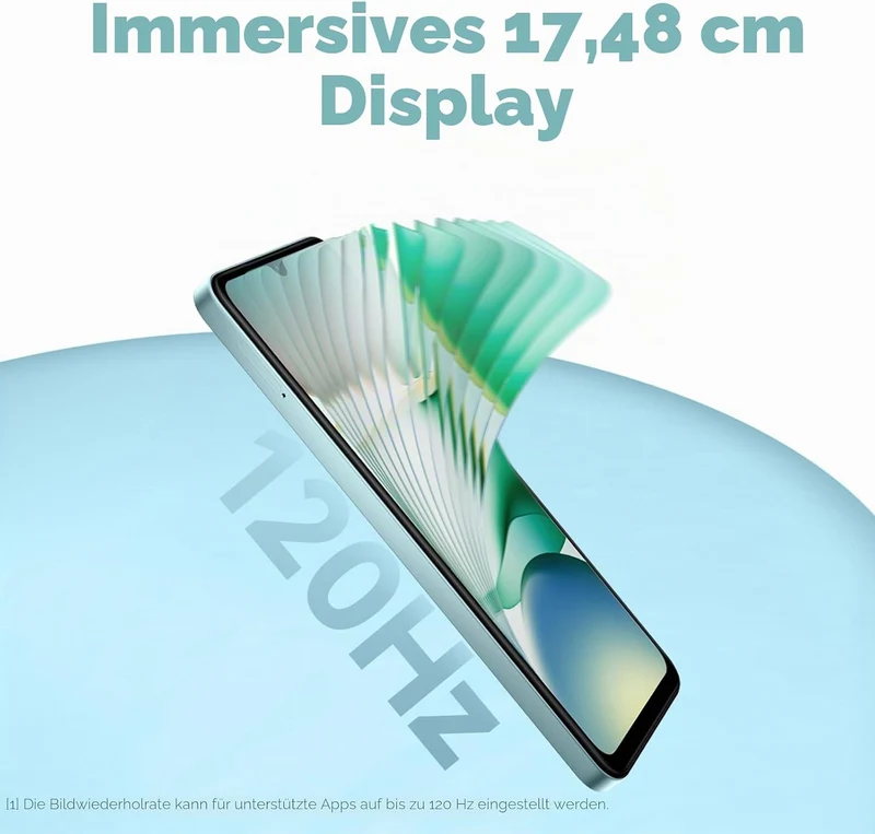 XIAOMI Redmi A5 Smartphone 6,88" 120Hz Display, 128GB+4GB, 32MP AI-Kamera, 5200 mAh Akku, Seiten-Fin
