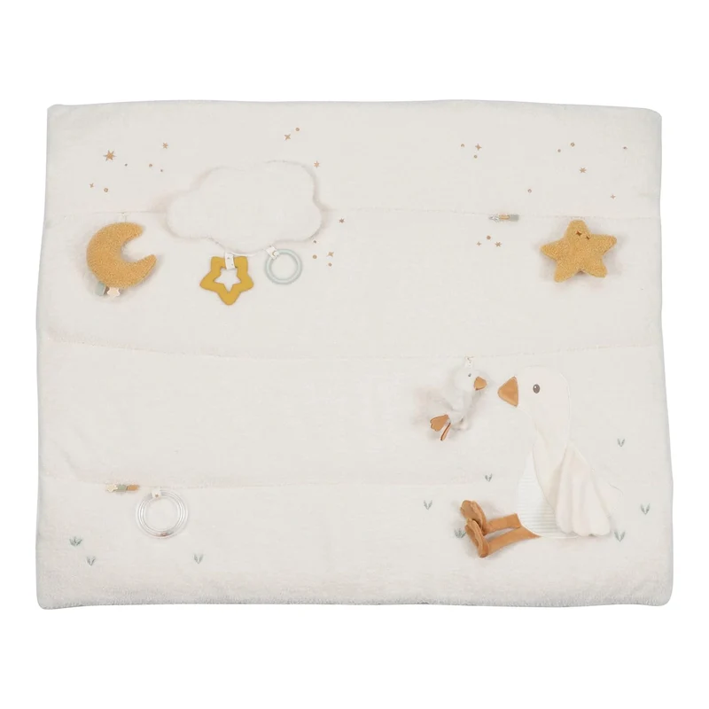 Little Dutch Krabbeldecke Spieldecke Activity Matte Baby (80x100 cm) weiss - Newborn Naturals