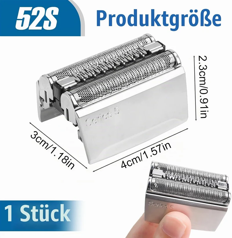 Series 5 Scherkopf für Br*un, Elektrischer 52S Series 5 Rasierkopf S5 Scherkopf Ersatzrasierkopf Ras
