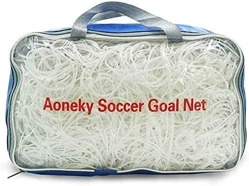 Aoneky Fussballnetz 7,3x2,4M /5,5x2,1M/3,6x1,8M/ 3x2M/ 2,4x1,8m/1,8x1,2M, 3mm/2.5mm/2mm PE Tornetze,