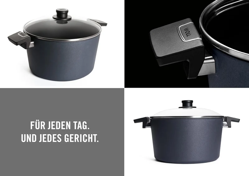 Woll Diamond Lite Topf mit Glasdeckel in Box - Induktiv -, Ø 28 cm, 15.5 cm hoch, 8.5 Liter - Geeign