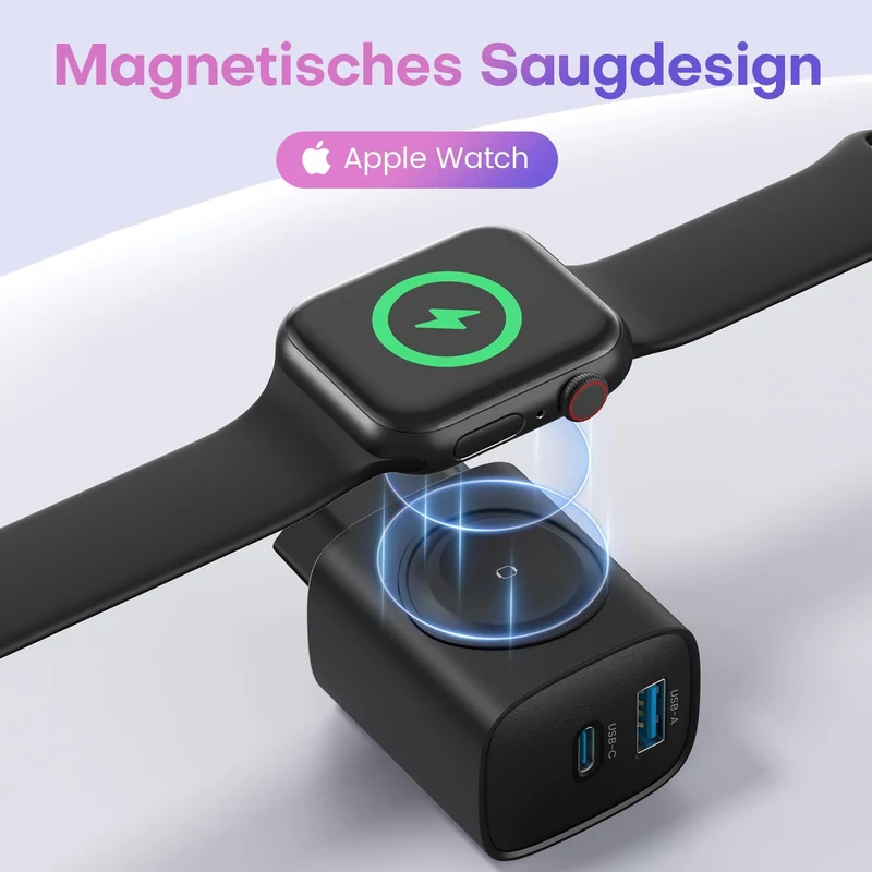 Apple Watch Ladegerät, 3-in-1 20W USB C iPhone Ladegerät PD 3,0 Schnellladegerät für Apple Watch 11/