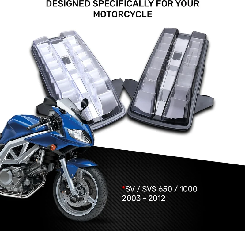 aVDB-moto LED Bremslicht/Rücklicht kompatibel mit SUZUKI SV 1000 N SV1000 2003-2007 Plug & Play mit