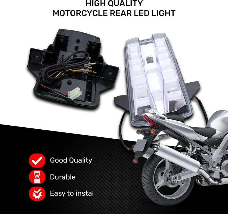 aVDB-moto LED Bremslicht/Rücklicht kompatibel mit SUZUKI SV 1000 N SV1000 2003-2007 Plug & Play mit