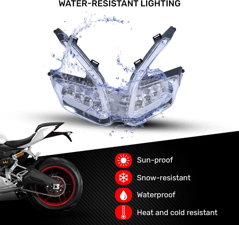 aVDB-moto LED Bremslicht kompatibel mit DUCATI PANIGALE 1199, S, R 2012-2015, PANIGALE 899 2013-2015