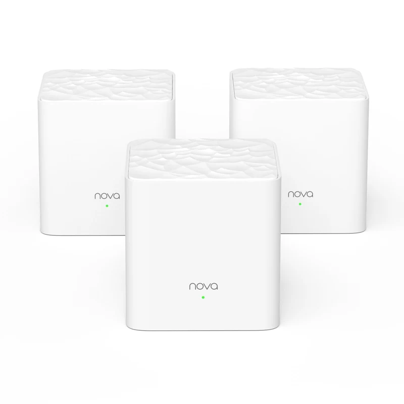 Tenda Nova MW3 Mesh WLAN System - AC1200 Dual Band Mesh Set - empfohlen für Häuser mit 2-3 Schlafzim