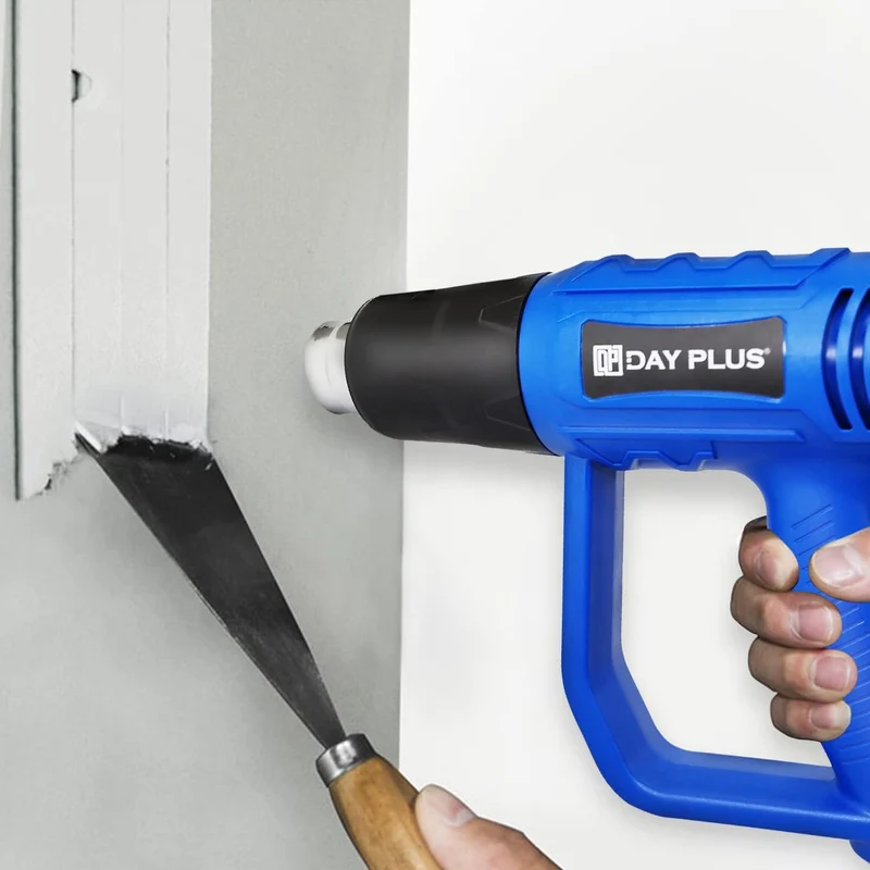 Power Tools 2000W Hot Air Heat Gun Dual-Temperature Paint Stripper Settings 4 Nozzles