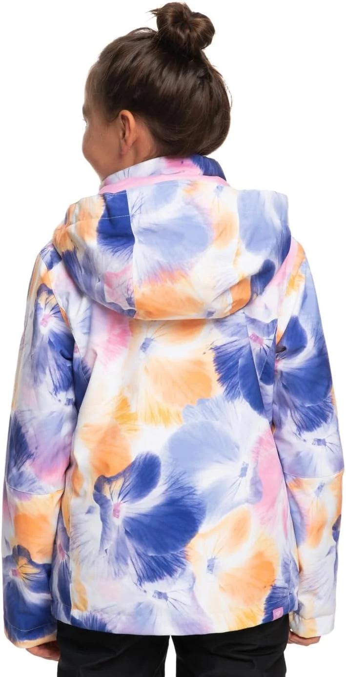 Roxy Mädchen Girl Jk Jetty-Snow Jacket 8-16 38 Weiss, 38 Weiß
