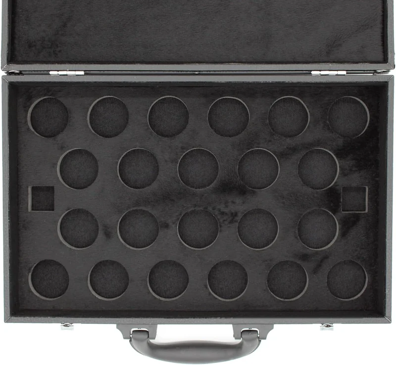 BILMAG Billard Zubehör Billardkugel Koffer Ballkoffer für 22 Kugeln, Snooker, 52,4mm