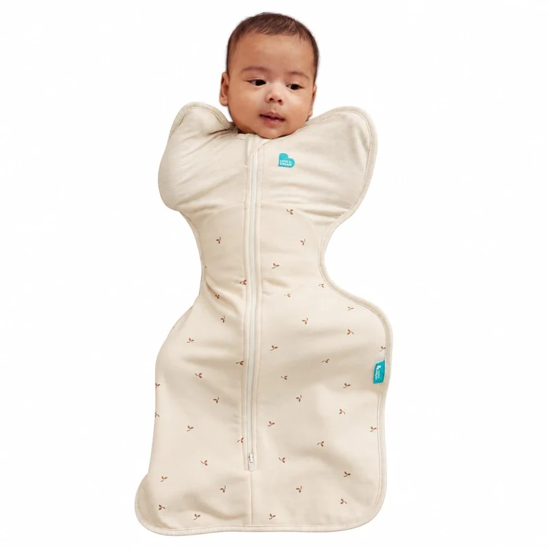 Love To Dream™ Swaddle UP™, Klein 3,5–6 kg – Twigs Oatmeal, enge Passform, unterstützt gesunde Schla