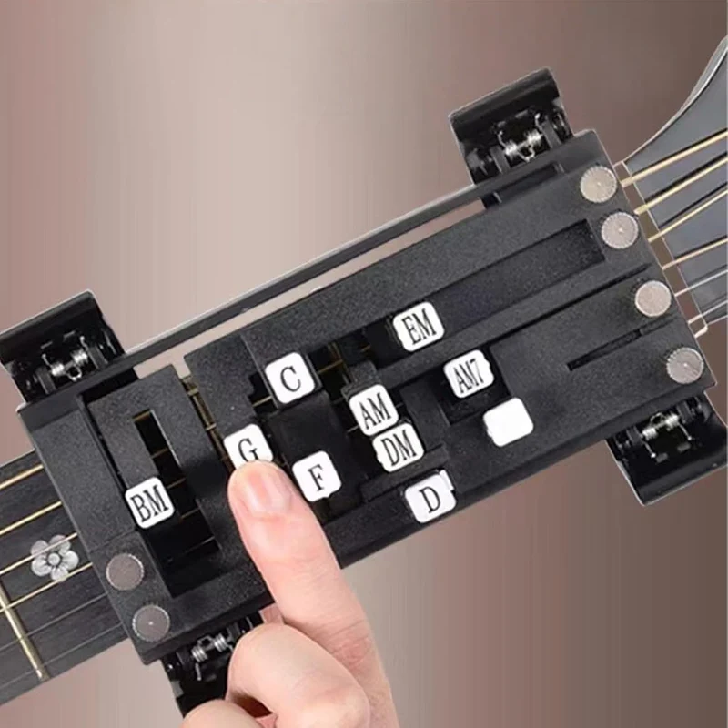 Tragbarer Gitarren-Akkordpresser, Gitarrenakkord -Presse,Gitarren-Akkord- Und Trainer,Akkorddrücker,