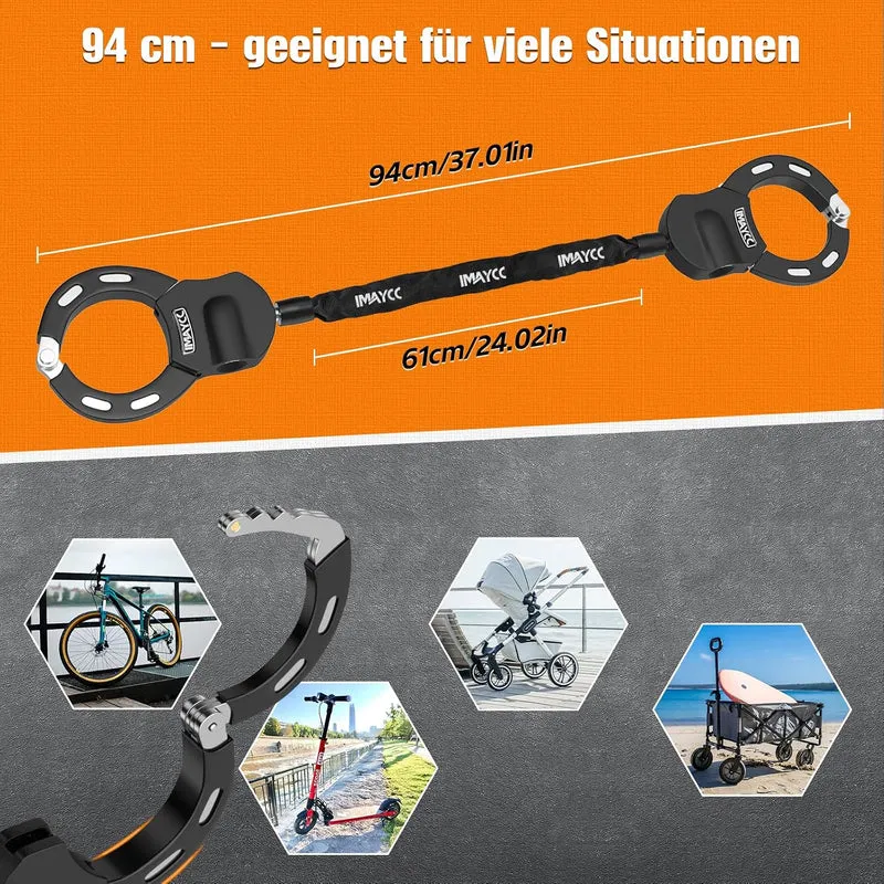 IMAYCC E Scooter Schloss, Handschellenschloss, Fahrrad zubehör, Schloss für e scooter，Inklusive eine