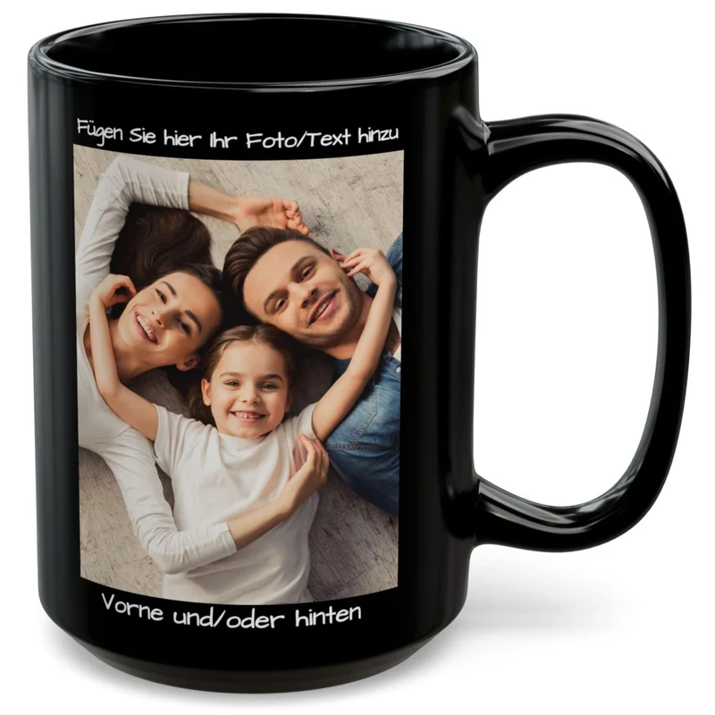 Individuelle Tasse mit Bild oder Text Ihrer Uploads, personalisierte Tasse, mikrowellen- und spülmas