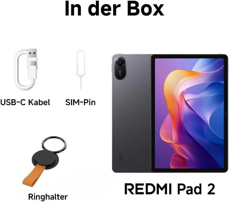 XIAOMI Redmi Pad 2, 4+128GB, Mint Green, 11" 2,5K kristallklares Display, Grosser 9000mAh Akku, Fort