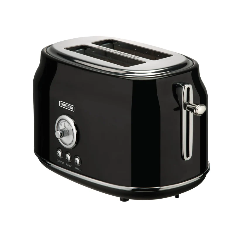 Bourgini Retro 2 Double Slot Toaster 815w One Size
