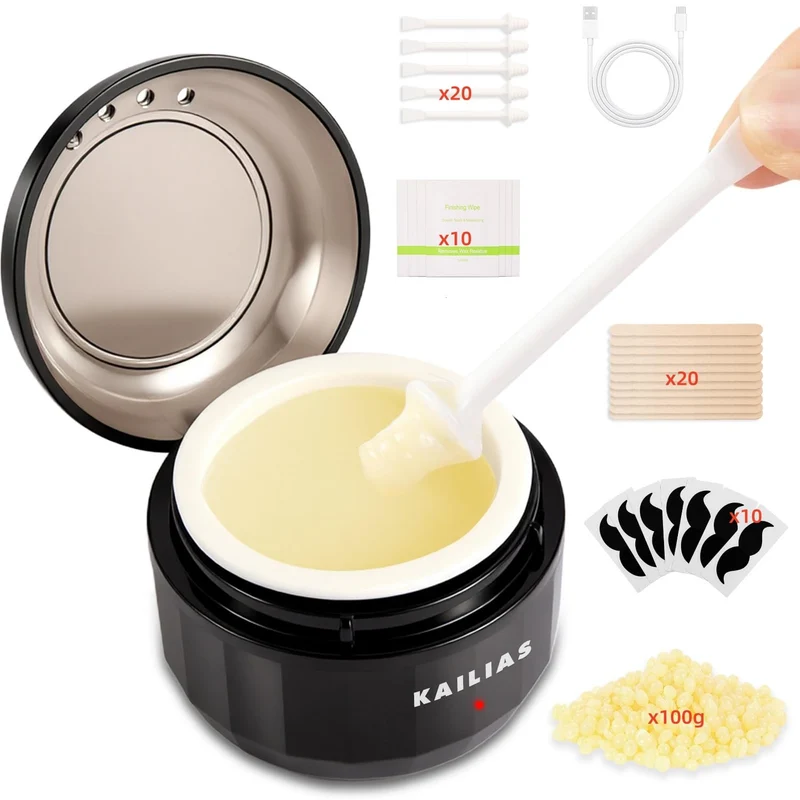 Nose Wax Kit,Nasenhaar Wachs,Nasenwachs Haarentfernung Set für Männer und Frauen,Tragbarer Nasenhaar