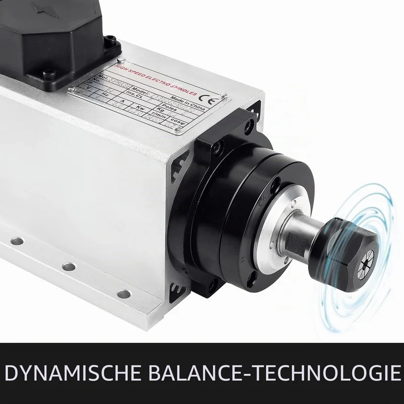 CNC-Spindel-CNC-Motor, 220 V, 2.2 kW, 2200 W, quadratischer luftgekühlter Spindelmotor, 2.2 Keramikl