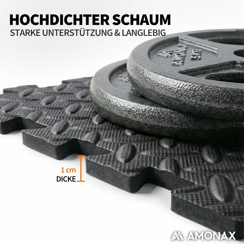 Amonax Bodenschutzmatte Fitness Puzzlematte, Schaumstoff Gym Matte Puzzlematte Kinder, Pool Bodensch