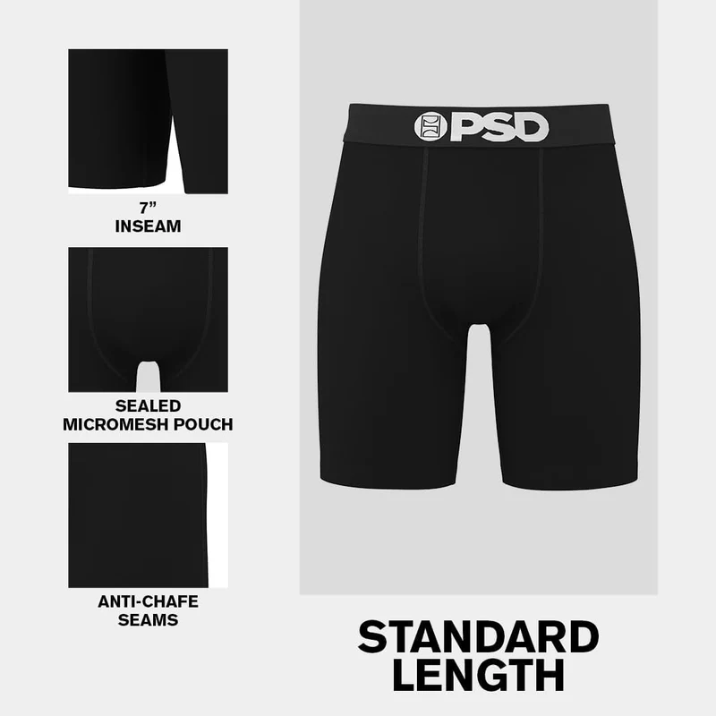 PSD | Herren-Boxershorts – Rich Tiger | Elastischer Mikrofaserbund | Atmungsaktiver Mikromesh-Einsat