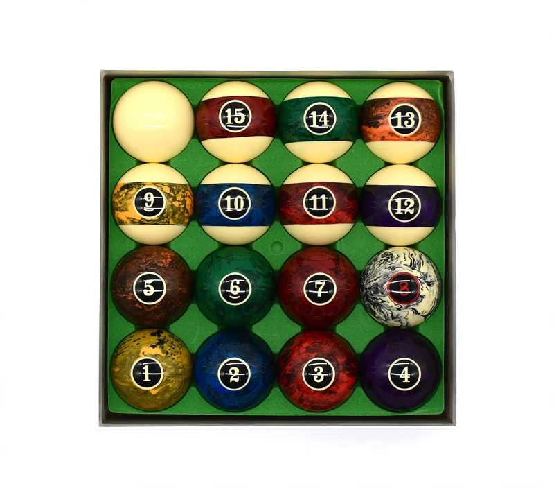 Billard Kugelset Samurai Fantasy, Pool, 57,2 mm - Hochwertiges Kunstharz