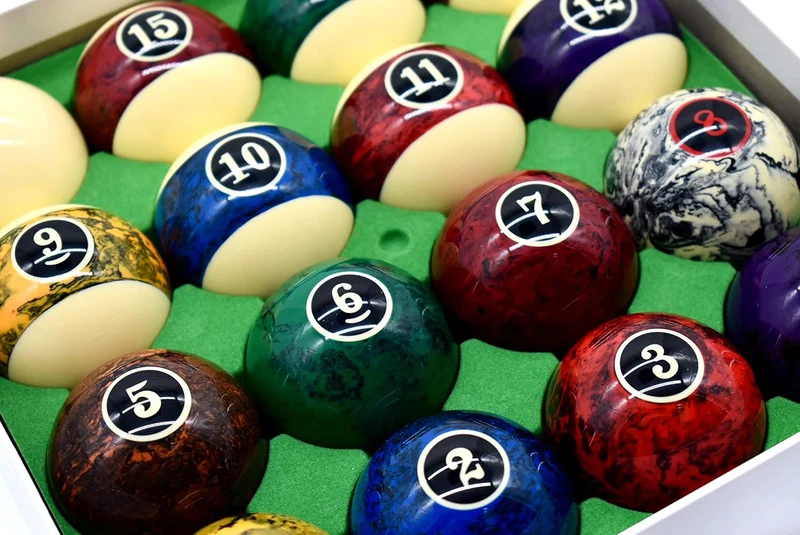 Billard Kugelset Samurai Fantasy, Pool, 57,2 mm - Hochwertiges Kunstharz