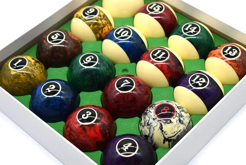 Billard Kugelset Samurai Fantasy, Pool, 57,2 mm - Hochwertiges Kunstharz