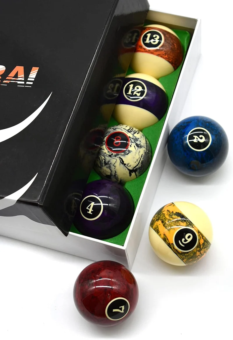 Billard Kugelset Samurai Fantasy, Pool, 57,2 mm - Hochwertiges Kunstharz