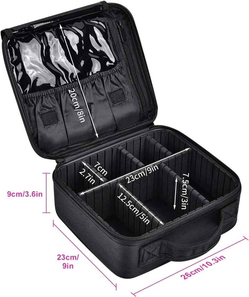Professionelle Kosmetiktasche Damen Schminktasche Gross Reise Make-Up-Organizer Tasche, wasserdichte