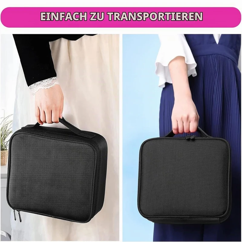 Professionelle Kosmetiktasche Damen Schminktasche Gross Reise Make-Up-Organizer Tasche, wasserdichte